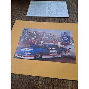 Vintage 1990 Don Beverley Crown Racing NHRA Pro Stock Driver Card Oldsmobile